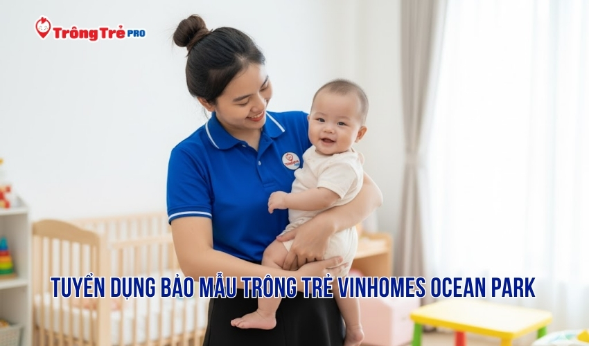 Tuyển cô bảo mẫu khu vực Vinhomes Ocean Park